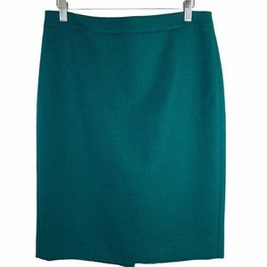 J. Crew Wool Pencil skirt in gorgeous Teal!
